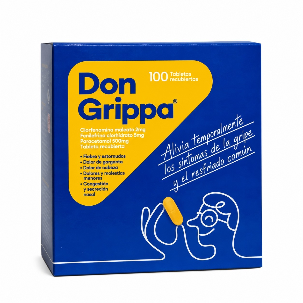 Don Grippa, Alivio temporal de los síntomas de la gripe